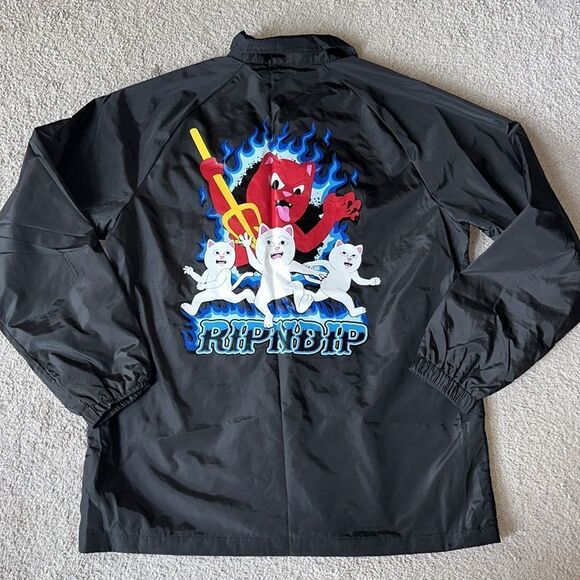 🔥Ripndip Hades Black Coaches Windbreaker Jacket! - Picture 11 of 16